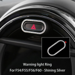 Autosisu s&otilde;rmus Teemantkleebis Dekoratsioon L&auml;ikiv Decor Bling Aksessuaarid T&uuml;drukutele Mini Cooper F54 F55 F56 F60 Warming light Silver