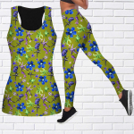 Purple Starfish Print joogariietus naistele Mood Treening Retuusid Fitness Sport Vabaaja joogap&uuml;ksid 7XL