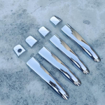 Nissan Qashqai J11 2014 jaoks- ABS-i s&uuml;sinikkiust kroomitud autoukse k&auml;epideme katte kleebiste stiil siver 0 button