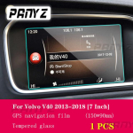 Volvo V40 jaoks 2013-2018 Auto GPS-navigatsioonikile LCD-ekraan Karastatud klaasist kaitsekile Kriimustusvastane kile Tarvikud 7 1 PCS gray