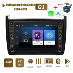 8-tolline auto Android-raadio Volkswagen Polo sedaanile 2008-2018 koos nupu nupuga 2din multimeedia stereo videopleier WIFI GPS Carplay 2+32GB 1+32GB