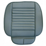 DERMAY Universal Faux Leather Car Seat Cover Cushion Protector Auto Accessories, Easy Install Buckwheat shell 1pc Black