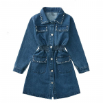 T&uuml;drukute teksakleit P&auml;rlid T&uuml;drukute Kleit Lastele Kevadine S&uuml;giskleit Lastele Vabaaja stiilis T&uuml;drukute Kost&uuml;&uuml;mid Lapsed 110