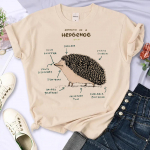 Hedgehog Tee naiste t&auml;navar&otilde;ivad anime Tee naiste graafilised riided XXL