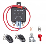 12V DC 200A kaugjuhtimispuldi aku lahti&uuml;hendamise l&uuml;liti, aku t&uuml;hjenemise v&auml;ltimine aku l&uuml;liti isolaator sees v&auml;ljas 2 pcs keys must