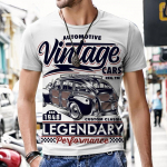 Suvised meeste vintage T-s&auml;rgid Retro-automood Topid 3D-tr&uuml;kiga O-Kaelus Suur l&uuml;hikeste varrukatega Harajuku Naljakad Meeste T&auml;navar&otilde;ivad 3XL