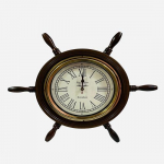 45,72 cm Nautical Wood Ship Rataskell Seinakell Mere puidust Kell Kodukell Kontorikell Kaunistamiseks