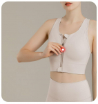 Suure suurusega naiste eesmine t&otilde;mblukuga rinnahoidja, mugav juhtmevaba rinnahoidja, kokkupandud Push Up aluspesu p&otilde;rutuskindel sportlik rinnahoidja S armee roheline v&auml;rv