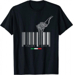 Itaalia Code Italy Spaghetti Fork Italia Pasta Unisex T-s&auml;rk S