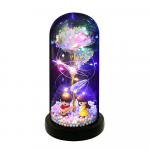 Roosilillede kingitused naistele S&uuml;&uuml;tab akr&uuml;&uuml;lkupliga roos. Kingitused emale V&auml;rviline igavene lill valge