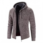 2024 Talvine Paks Kampsun Meeste Kampsun T&otilde;mblukuga Kapuutsiga Moodne Soe Slim Fit Kootud Kampsun Meeste Fliisist kapuutsid Mantlid Meeste M-4Xl M
