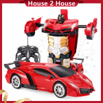 2,4 GHz kaugjuhtimispult Transforming Car RC auto deformatsioonitantsu funktsiooniga lastele Lahe