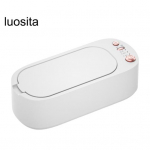 1 komplekt 400 ml puhastusmasin, t&otilde;hus ehete puhastusvahend prillide jaoks, k&otilde;rvar&otilde;ngad, kaelakeed, kellarihm valge