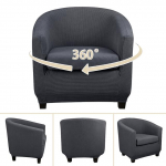 Elastne jacquard kate vannitoolile elutuba 1 istmega diivani kate &Uuml;hekohaline m&ouml;&ouml;bel diivan pestav tugitooli kate Universal size