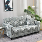 Stretch spandex diivani kate Elastne diivanikate elutoa geomeetrilise tr&uuml;kiga libisemisvastased pestavad m&ouml;&ouml;bli kaitsekatted 1Pc 3-seat 190-230cm