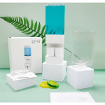 Square smart mouthwash dispenser, 1 set