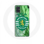 Samsung Galaxy A51 &uuml;mbris scp sportliku portugali rohelise taustaga