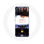 &Uuml;mbris Xiaomi Redmi Note 11s 5G Vormel 1 Max Verstappen F1 Driveri jaoks, must punane ja kollane must