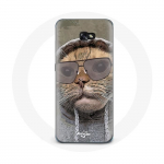 Naljaka fotokapuutsiga &uuml;mbris Samsung Galaxy A5 Cat jaoks Animals