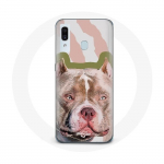 &Uuml;mbris Samsung Galaxy A40 Brown Pitbull Dogile