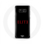 &Uuml;mbris Samsung Galaxy S8 Elite 5. hooaja punase logoga mustal taustal