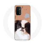 Kohver Oppo A74 jaapani spanjeli musta ja valge koera t&otilde;ule