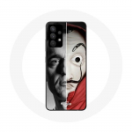 Coque pour Samsung Galaxy A13 4G / A13 4G Lite Berlin La casa de papel Berlin Masque Split