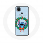 &Uuml;mbris Xiaomi Redmi 9C Stitch Snow jaoks Merry Christmas Blue