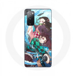 Coque pour Samsung Galaxy S20 FE Tanjiro et Nezuko Demon Slayer Kimetsu no Yaiba Anime