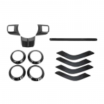 Armatuurlaud keskjuhtimine rooliratta &otilde;hukonditsioneeri ventilatsiooniavad Sisustus Jeep Wrangler JK 2011-2017 4-ukseline versioon Auto tarvikud must