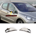 Car Side Door Rear View Mirror Cover trim Sticker For Peugeot 207 308 2006-2014 Auto Exterior Accessories h&otilde;be