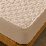 Antibakteriaalne lestavastane voodilina, 100% puuvillane tepitud madratsikate Paks k&otilde;ikeh&otilde;lmav voodikaitse 90x200x30cm