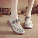 Naiste suvised platvormkingad, sandaalid Ehtsast nahast pl&auml;tud, hingavad slaidid, naiste sussid jalatsid 2024, pehmed ja mugavad 35 valge