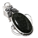 Natural Lodolite Quartz Gemstone 925 Sterling Silver Gift Pendant 2.99 y7v63