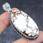 Natural Wild Horse Gemstone Handmade 925 Sterling Silver Pendant 2.60 s3l19