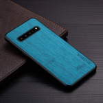 &Uuml;mbris Samsung Galaxy S10 Plus Lite S10E 5G funda bambuspuidust mustriga Nahkkate Luksuslik coque Galaxy s10 plus &uuml;mbrisele, capa S10 Plus