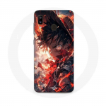 Coque Samsung Galaxy A20e One piece Luffy &eacute;nerv&eacute; art manga anime