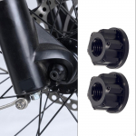 2 x M9 Bike Wheel Hub Axle Nuts 7075 Aluminum Bicycle Skewer Bolt Screw Nut Road Mountain must