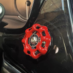Car Rotary Knob Decor Ignition Button Cover Easy to Install Industrial Design for Automobile 5cmx2.3cm sinine