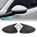S&uuml;sinikkiust lisastiilis k&uuml;ljeukse tahavaatepeegli katted Peugeot 208 - Peugeot 308 2014- 508 2008 mudelitele Carbon fiber pattern