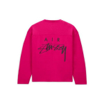 Stussy x Nike V&otilde;rklogo Prindiga Ameerika Retro Pikkade Varrukatega &Uuml;mmarguse Kaelusega T-s&auml;rk FW23 Langenud &Otilde;lad Unisex Topid Roosa FJ9165-615 XL
