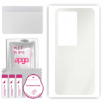 apgo MATTE Protective Skin Sticker for the back compatible with Vivo IQOO 11 5G, Wrap Film, Hydrogel Film, Flexible, Soft TPU with positioning layer e