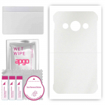 apgo Protective Skin Sticker for the back compatible with Samsung Galaxy Xcover 3 G389F, Wrap Film, Foil, Vinyl - Pattern Matte Transparent