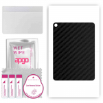 apgo Protective Skin Sticker for the back compatible with Apple iPad Air 2, Wrap Film, Foil, Vinyl - Pattern Carbon Black
