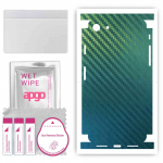 apgo Protective Skin Sticker for the back+sides compatible with Apple iPhone 7, Full Wrap Film, Foil, Vinyl - Pattern Carbon Chameleon CAKA1