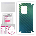 apgo Protective Skin Sticker for the back+sides compatible with Vivo V25 Pro 5G, Full Wrap Film, Foil, Vinyl - Pattern Carbon Chameleon CAKA1