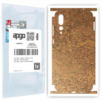 apgo Protective Skin Sticker for the back+sides compatible with Huawei P20 Pro, Full Wrap Film, Foil, Vinyl - Pattern Rusty Copper