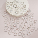 64tk/komplekt Mood Liblikad S&uuml;damelehed S&otilde;rmuste Komplekt Kristalli Kunstp&auml;rlid H&otilde;bedased S&otilde;rmused Naistele Ehted Aksessuaarid