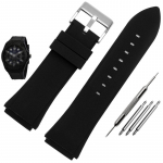 Kummist kellarihm 22mm Sinine v&auml;rv Silikoonkummist k&auml;ev&otilde;ru Guess W0247G3 W0040G3 W0040G7 kelladele rihm br&auml;nd spordikellarihm 22mm