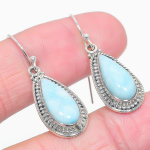 Natural Republic Larimar Gemstone 925 tahke h&otilde;bedane k&otilde;rvar&otilde;ngas 1,50 g2g90